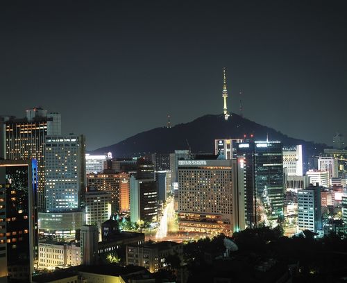 Seoul Skyline and Namsan tower